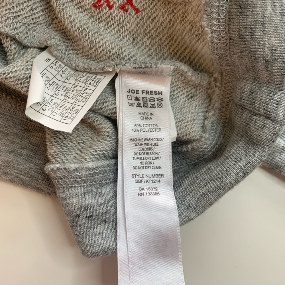 Joe Fresh Heather Gray Kids Hoodie - Picture 3 of 4
